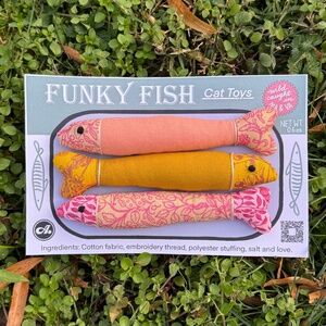Handmade Classic Themed Funky Fish Cat Toys